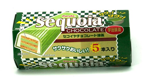 Furuta Sequoia Chocolate Green Tea Wafer by Glico