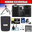 Nikon Coolpix S1000pj 12.1MP Digital Camera with Built-in Projector and 5x Wi...