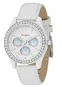 Fossil Women's Chronograph White Leather Watch #ES1965