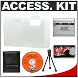 Olympus Clear Silicon Skin + Spare Li-50B Replacement Battery - Accessory Kit for Stylus 1030SW Waterproof Digital Camera