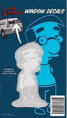 Milhouse Van Houten Simpsons Family Car Window Sticker Decal