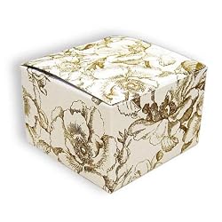Gold Toile - One Piece Gift Boxes (3" x 3" x 2")