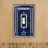 NFL Art Glass Switch Cover NFL Team: Dallas Cowboys