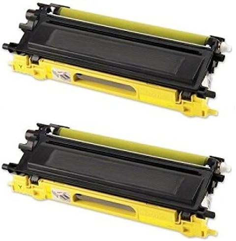 2 PACKS - Remanufactured HQ Compatible YELLOW BROTHER TN210 TN240 Toner Cartridge DCP-9010CN MFC-9010CN MFC-9120CN MFC-9125CN MFC-9320CN MFC-9320CW HL-3040CN HL-3045CN HL-3070CW HL-3075CW HL-8070 HL-8370