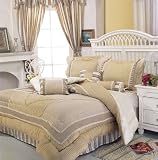 Review KingLinen  / 7Pcs Queen Athens Patchwork Bedding Comforter Set