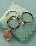 IMAGE IMAGE SELECT ACCESSORY シェルローズ3連リング 712013