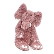 :Jellycat Junglie Pink Elephant Medium :Jellycat Junglie Pink Elephant Medium