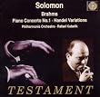 Brahms - Piano Concerto No 1; Handel Variations