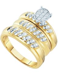 0.24CTW DIAMOND LADIES FASHION TRIO SET