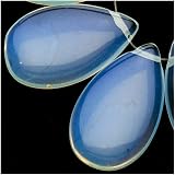51P xyRCNsL. SL160  Opalite Moonstone Glass 15mm X 25mm Tear Drop Focal Beads (6)