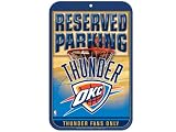 Wincraft Oklahoma City Thunder Reserved Parking 11X17" Blue Sign