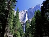 Upper and Lower Yosemite Falls, Swollen by Summer Snowmelt, Yosemite National Park, California Photographic Poster Print by Ruth Tomlinson, 40x30