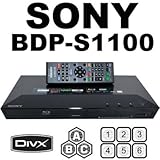 SONY BDP-S1100 (Compact 12W" x 2H" x 8D") All Zone Multi Region DVD Blu ray Player - 100~240V 50/60Hz, 1 USB, 1 HDMI, 1 COAX, 1