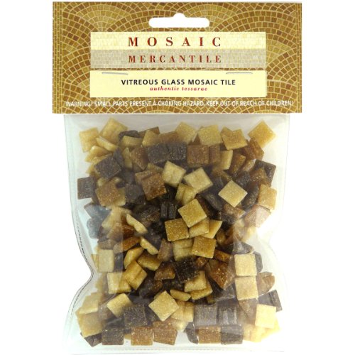 Mosaic Mercantile Minimix Earthtones Mosaic Tiles, 1/2-Pound