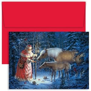 Santa's Forest Friends Christmas Cards -
