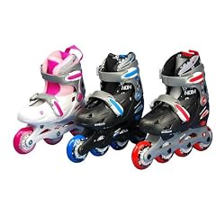 Inlineskates verstellbar f�r Kinder (EU 34 - 37||schwarz silbergrau blau)