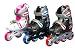 Inlineskates verstellbar für Kinder (EU 34 - 37||schwarz silbergrau blau)