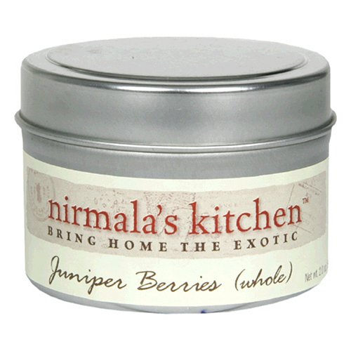 Nirmala's Kitchen Single Spice, Juniper berries (Whole), 2-Ounce Units (Pack of 4)
