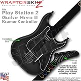 PS2 Guitar Hero II ( 2 ) Kramer Guitar Colorburst Gray WraptorSkinz TM Faceplate Skin by TuneTattooz TM