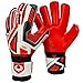 Renegade GK Fury Inferno Size 10 Adult Goalkeeper Gloves Fingersave (Black, Red, Silver)