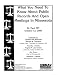 Books : What You Need to Know About Public Records and Open Meetings in Minnesota
