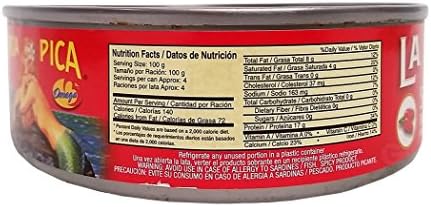 La Sirena Sardine Hot Tomate Sauce Oval 15 oz - Sardina Ovalada Picante (Pack of 12)