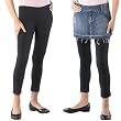 Juniors' Xhilaration&reg; Leggings with Lace - Ebony