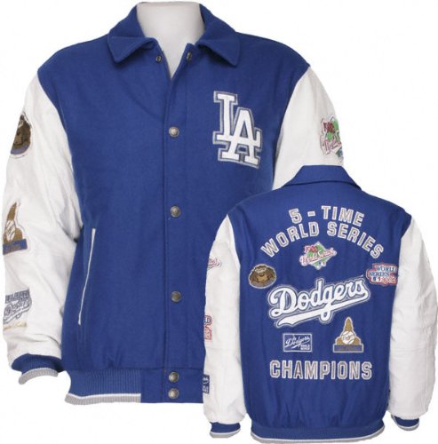 Los Angeles Dodgers Commemorative Wool and Leather Varsity Jacket - Medium