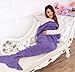 Feibi (TM) Mermaid Blanket Tail Soft Comfy Knitted Mermaid Sofa Living room Sleeping Bags for Adult Kids (71