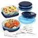 Superseal 10 Piece Food Saver Set, Cobalt Blue