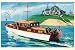 Art Poster, Mathews 46' Enclosed Bridge Deck Cruiser - 27.5 x 18.75