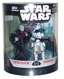 Star Wars Saga 2008 Exclusive Order 66 Action Figure 2-Pack Emperor Palpatine & Commander Vill