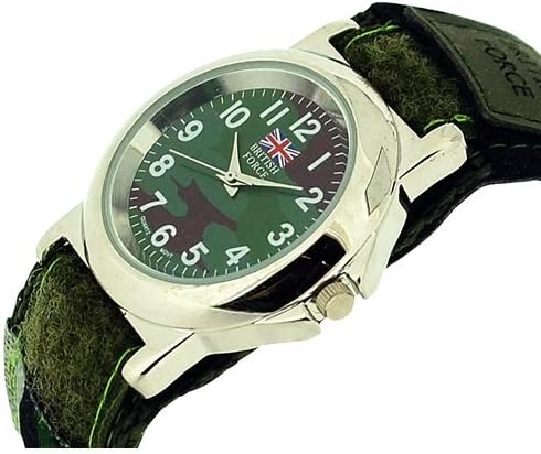 British Forces Gents-Mens Army Wallet, Belt & Velcro Strap Watch Gift Set BRF01