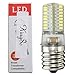 KINGSO E17 4W Pure White 64 3014 SMD Appliance Silicone Crystal LED Lights Bulb Lamp, Low Power Consumption, 110-120v, Pack of 2 Units Pure White