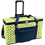 Picnic at Ascot Ultimate TravelCooler with Wheels- 36 Quart - Combines Best Qualities of Hard & Soft Collapsible Coolers - Trellis Green
