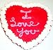 Gourmet Food : Scott's Cakes Large Red Heart Cookie 7 Inch