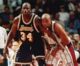 SHAQUILLE O'NEAL LOS ANGELES LAKERS 8X10 SPORTS ACTION PHOTO (L)