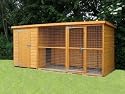 UK Kennels Sussex Dog Kennel And Run(8ft x 4ft)