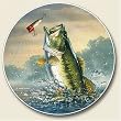 Bass Fishing Auto Coaster, Single Coaster for Your Car