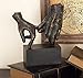 Deco 79 58314 Large â€œPinky Swearâ€ Hands Statue on Block Base, Traditional Table Decor Hand Statues, Gifts For Best Friends, 9â€ x 10â€, Black & Bronze