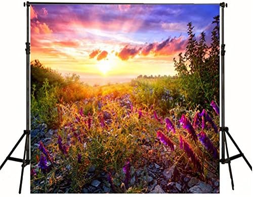 Natural Scenic Backdrops for Photography 10x10ft Waterproof Floral Photo Background Backdrops for Wedding No Crease