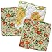 April Cornell Devon Rose Lime Potholders Set of 3