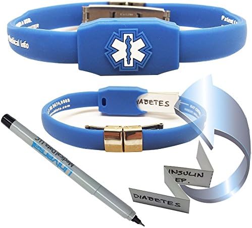 Messenger Medical ID Bracelet - Blue