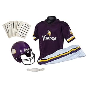 Franklin Sports NFL Minnesota Vikings Deluxe Youth Uniform Set, Medium