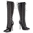 Penthouse Shoes Women's PH420-SAVANNAH 4" Knee High Multi Ring & Strap Boot