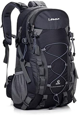 BLACK FRIDAY SALE!!! Hiking Waterproof Backpack by iArmour, with COOLMAX Air Flow Suspension. Shock Absorption Suspension Takes Weight off Back, Great for both Men and Women. Waterproof Laptop Compartment. 40L
