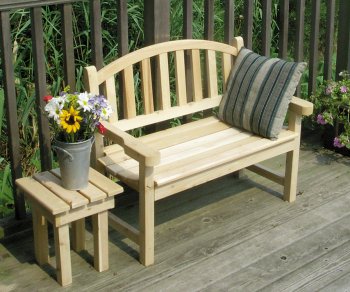 Children's White Cedar Side Table