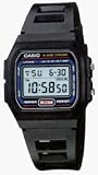 Casio Black Resin Digital Watch, W71-1V, Dual Time, 50 Meter Water Resistant, Stopwatch, Countdown Alarm, 5 Year Battery