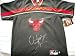 Dennis Rodman autographed Chicago Bulls Nike warmup jersey or shooting shirt UDA