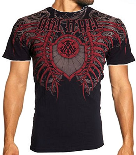 Archaic AFFLICTION Men T-Shirt Couture VERTEBRAE Tattoo Biker Xtreme